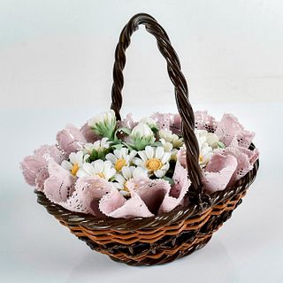 Basket of Margaritas - Lladro Porcleain Decor
