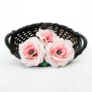 Pink Flower Basket 1001555 - Lladro Porcelain Decor