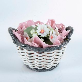 Small Grey Flower Basket 1001554.3 - Lladro Porcelain Decor