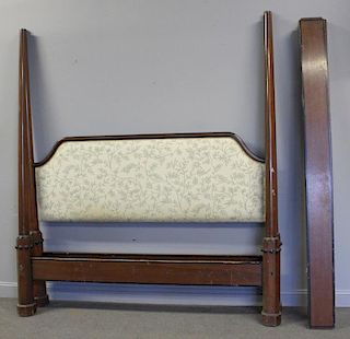 King Size Custom Mahogany with Upholstered