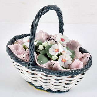 Small Gray Basket 1001553.3 - Lladro Porcelain Decor