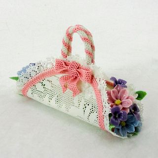 Small Pink Flower Basket 1011559 - Lladro Porcelain Decor