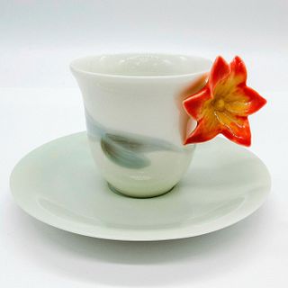 Orchid Cup & Saucer 1006048 - Lladro Porcelain Decor