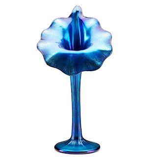 TIFFANY STUDIOS Blue Favrile Jack-in-the-Pulpit