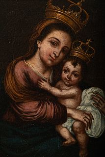 Virgin with the Child, Sevillian school of the 18th century