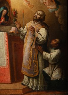 Saint John of Nepomucene in Prayer, Spanish school of the 18th century
