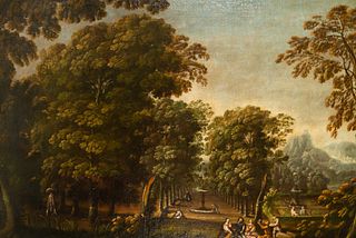 Characters in Baroque Garden, Central European school of the 18th century