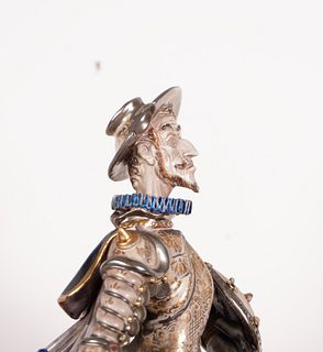 Figure of Don Quixote in Porcelain, probably Capodimonte XIX century