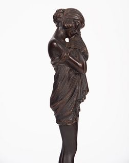 Ballerina bronze, modeled after Demeter Chipparus, late 19th century French school