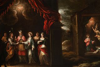 The Marriage of Mary, Flemish school of the 17th century