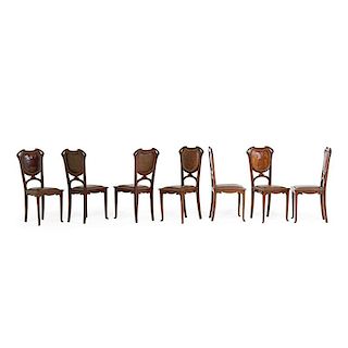 FRENCH Art Nouveau dining chairs