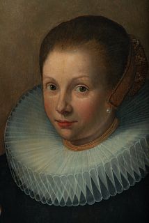 Portrait of a Young Lady, Dutch school, late 16th century