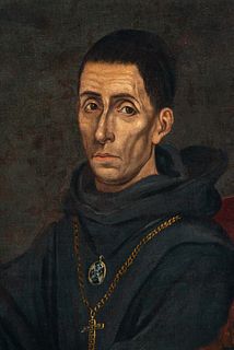 Portrait of the Inquisitor, Toledo school from the end of the 16th century, circle of Luis TristÃ¡n (Toledo, 1580/1585-Toledo, 1624)