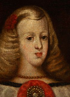 Portrait of the Infanta Margarita Teresa of Austria, Spanish school of the 17th century