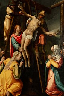 Descent of Christ, Hispano-Flemish school of the 16th century