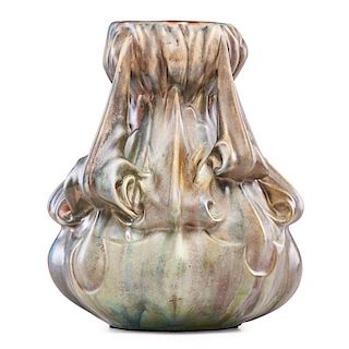 ERNEST BUSSIERE Artichoke vase