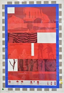 R.B. Kitaj (American, 1932 - 2007), "The Romance of the Civil Service", serigraph, edition 1/70, signed and numbered lower left, having original purch