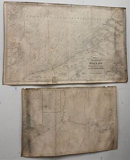 Group of Four Maps, to include A Chart of the Southern Part of the North Sea by C. Wilson, St. Marks to Galveston by E & GW Blunt, Southern Port of We