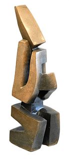 Evan Ncube (born 1974), stone sculpture, signed on back Evans, height 36 inches.