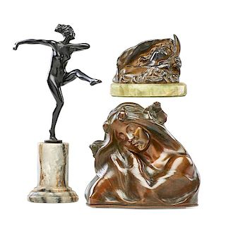 MUELLER; GARNIER; LORENZL Three bronze