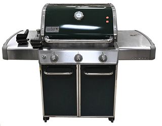 Weber Genesis Three Burner Gas Grill, height 46 inches.