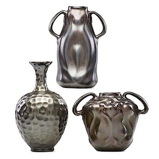 OWENS Three Feroza vases