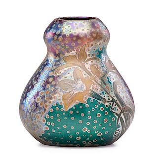 JACQUES SICARD; WELLER Gourd vase