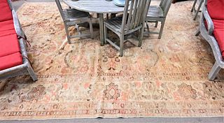 Oushak Oriental Carpet, 10' 2" x 14' 8".