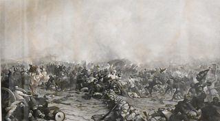 Rothermel and J. Sartain Engraving, "The Battle of Gettysburg", 26 1/4" x 41".