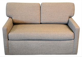 Avery Boardman Loveseat, having pull out twin size bed, height 25 inches, width 52 inches.