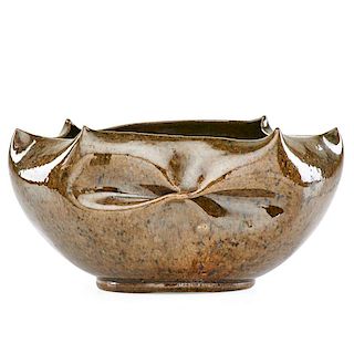 GEORGE OHR Vessel with pinched rim