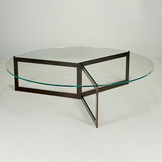 Troscan Design, custom bronze 'Tria' coffee table