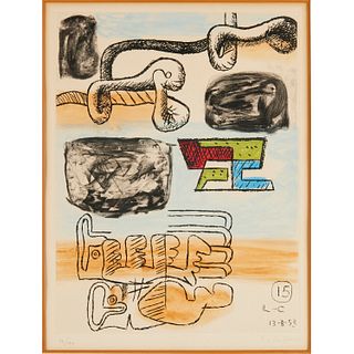Le Corbusier, color aquatint and etching, 1953