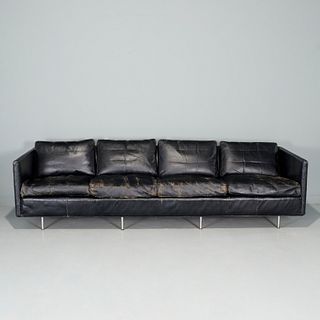 Ben Thompson, vintage 'Griggs' black leather sofa