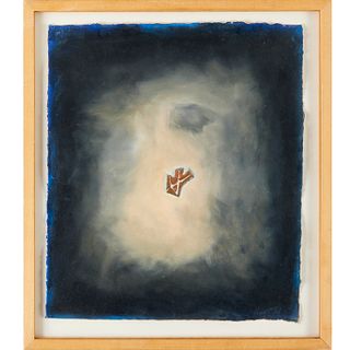 Hap Tivey, wax and bronze powder on paper, 1981