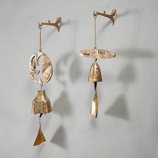 Paolo Soleri, (2) new/vintage windbells