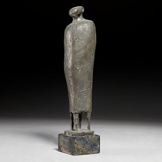 Sahl Swarz, patinated bronze sculpture