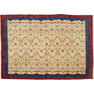 Unusual double sided Northern European carpet