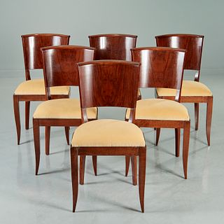 Maison Dominique (attrib.), (6) dining chairs