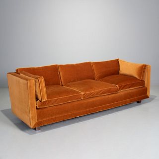 Lewis Mittmann, vintage 3-seat mohair sofa