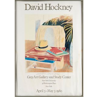 David Hockney, signed poster, 1980