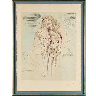 Salvador Dali, signed etching
