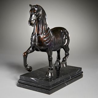Giambologna (after), ecorche horse bronze