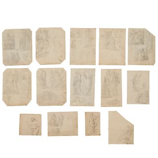Collection (14) classical drawings