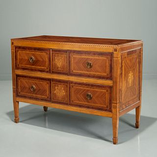 Italian Neoclassical style marquetry commode