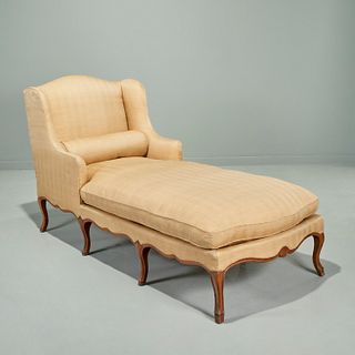 Period Louis XV walnut chaise longue