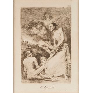 Francisco Goya, etching from "Los Caprichos", 1799
