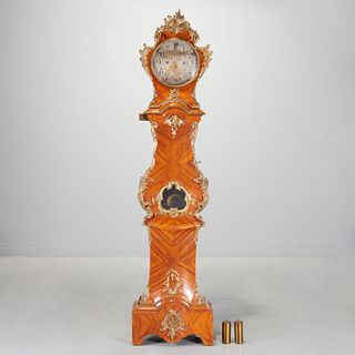 Louis XV ormolu mounted long case clock