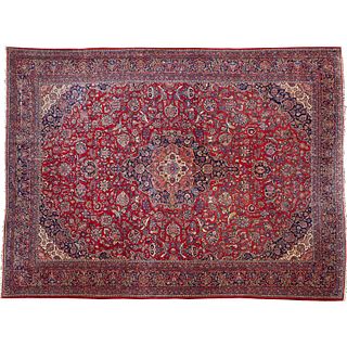 Large mohtasham Kashan carpet