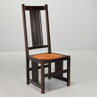 Gustav Stickley, spindle side chair no. 384